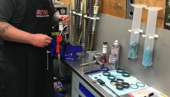 Motocross suspension servicing